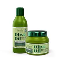 Kit Umectação Capilar Olive Oil Shampoo 300ml e Máscara 250g Forever Liss Kit Umectação Capilar Olive Oil Shampoo 300ml e Máscara 250g Forever Liss