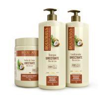 Kit Umectante Bio Extratus 1L Shampoo + Condicionador + Banho de Creme 1Kg Hidratação Profunda Óleo de Coco Kit Umectante Bio Extratus 1L Shampoo + Condicionador + Banho de Creme 1Kg Hidratação Profunda Óleo de Coco