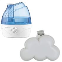 Kit Umidificador de Ar Air Fresh Branco Bivolt Lenoxx + Luminária Musical Little Cloud