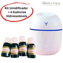 Kit Umidificador / Difusor de Aromas + 8 Essências Hidrossolúveis