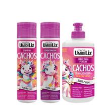 Kit umidiliz kids bubble gum sh + cond + creme 300ml muriel - original