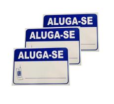 Kit Un 3 Placa Pvc Aluga-Se Auto-Adesiva Jaime Kit Un 3 Placa Pvc Aluga-Se Auto-Adesiva Jaime