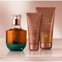 Kit Una Senses (Perfume 75ml, Sab. Liq. 80ml e Creme Mãos 40g) Natura