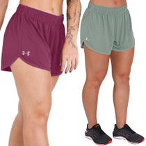 Kit Under Armour 2 Shorts de Treino Feminino Tech Mesh