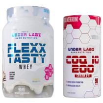 Kit Under Labz - Flexx Tasty Whey 900g + Coenzima Q-10 200g 90caps