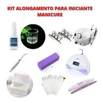 Kit Unha Gel Completo Fibra Iniciantes Alongamento Oferta