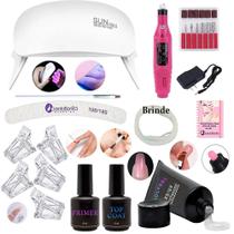 Kit Unha Para Polygel Poligel Unhas Gel Alongamento Presilha