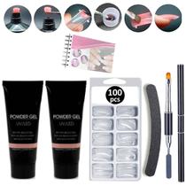 Kit Unha Polygel Poligel Molde F1 Unha Gel Liquido Monomer