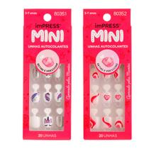 Kit Unha Postiça imPress Mini Infantil Mystical Unicorn + Dream Big - Kiss New York Kit Unha Postiça imPress Mini Infantil Mystical Unicorn + Dream Big - Kiss New York