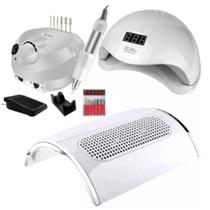 Kit Unhas Com Cabine 48W Lixa Profissional Aspirador Top Kit Unhas Com Cabine 48W Lixa Profissional Aspirador Top