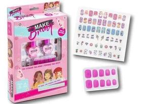 Kit unhas com tatuagens makebrinq mk05 - MACRO-POLIBRINQ