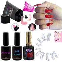 Kit Unhas Gel Manicure Profissional Alongamento Unha Acrigel