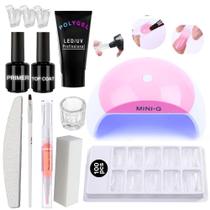 Kit Unhas Gel Poligel Molde F1 Completo Alongamento Polygel com Cabine - Kalon Nails