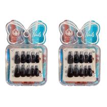 Kit Unhas Postiças Decoradas