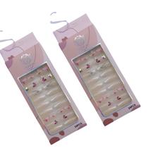 Kit Unhas Postiças Delicadas Borboletas Kit Unhas Postiças Delicadas Borboletas