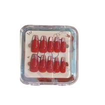 Kit Unhas Postiças Lindas Vermelho