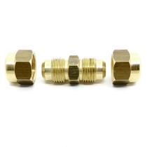 Kit União Niple Latão 1/2 Sae Tubo Cobre C/ Porcas