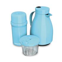 Kit Unibaby 3 Peças Garrafa Térmica Dosador Bebê Unitermi