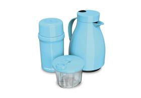 Kit Unibaby Unitermi 3 Peças Garrafas Térmicas 250ml e 500ml Pote Dosador 300ml