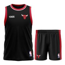 Kit Uniforme Basquete Chicago Bulls Infantil Nba - Kit Uniforme Basquete Chicago Bulls Infantil Nba -