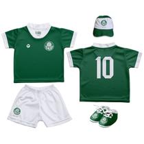 Kit Uniforme Bebê do Palmeiras Torcida Baby - 015s Kit Uniforme Bebê do Palmeiras Torcida Baby - 015s