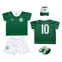 Kit Uniforme Bebê do Palmeiras Torcida Baby - 015s