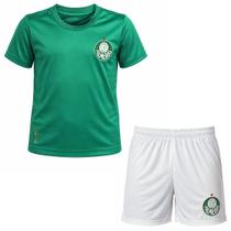 Kit Uniforme Conjunto Infantil Palmeiras Shorts e Camiseta Cor:VerdeTamanho:4Gênero:Únissex Kit Uniforme Conjunto Infantil Palmeiras Shorts e Camiseta Cor:VerdeTamanho:4Gênero:Únissex