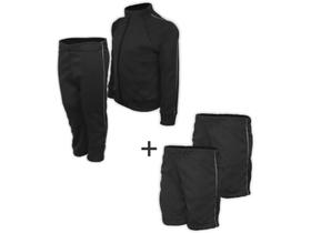 Kit Uniforme Escolar Helanca Elanca Completo Preta Kit Uniforme Escolar Helanca Elanca Completo Preta