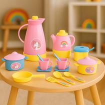 Kit Unik Café E Panelas Brinquedo Cozinha Infantil Samba Toys