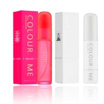 Kit Unissex Colour Me Neon Pink 50ml e White 50ml Eau de Parfum