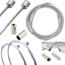 Kit Universal 4 Metros Branco Cabo de Câmbio Kit Universal 4 Metros Branco Cabo de Câmbio