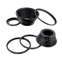 Kit universal de anéis adaptadores K&F Concept (Step Up + Step Down) 37-82 para filtro de lente (18 peças) Kit universal de anéis adaptadores K&F Concept (Step Up + Step Down) 37-82 para filtro de lente (18 peças)