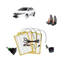 Kit Universal De Aquecimento Para Assentos De Carro, 2 Assentos, Controle De 5 Níveis, Almofada De