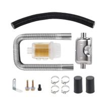 Kit Universal De Exaustão Para Aquecedor 12V 24V 220V Com Silenciador, Filtro De Ar E Tubo De