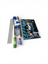 Kit universitário e escolar caderno credeal esportes kit:volei