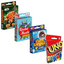 Kit UNO + Cuca Legal Pocket + Rouba Monte + Jogo do Mico