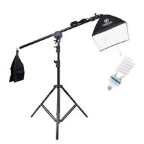 Kit Uno Girafa Greika Softbox 40x40cm Luz Fria 150W Completo