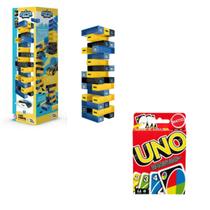 Kit Uno Jogo De Cartas Baralho + Caiu Perdeu Batman DC Torre