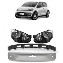Kit Up Cross 2015 2016 2017 Par Farol Máscara Negra Spoiler Parachoque Traseiro Moldura parachoque Traseiro Prata