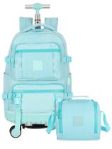Kit Up4You Nylon Mochila Rodas Costas + Lancheira Térmica