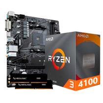 Kit upgrade amd ryzen 3 4100, placa mãe a520m, 16gb ddr4, neologic - nli84720