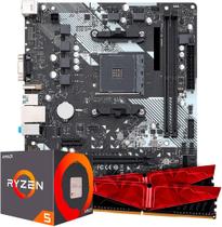 Kit Upgrade AMD Ryzen 5 4600G Placa Mãe A320 Ram 8GB DDR4