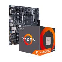 Kit upgrade amd ryzen 5 4600g, placa mãe a520m neologic - nli84046