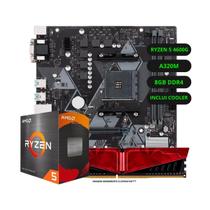 Kit Upgrade AMD Ryzen 5 4600G Vega 7 Placa Mãe A520 Memória Ram 16GB DDR4