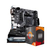Kit Upgrade AMD Ryzen 5 5500 Placa Mãe B550M DDR4 Memória RAM 16GB DDR4 3200MHz Kit Upgrade AMD Ryzen 5 5500 Placa Mãe B550M DDR4 Memória RAM 16GB DDR4 3200MHz