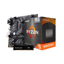 Kit upgrade amd ryzen 5 5600g, placa mãe a520m-e , 8gb ddr4, neologic - nli84109