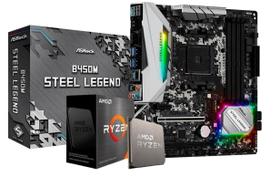 Kit Upgrade AMD Ryzen 7 5700X, Placa mãe B450M AM4