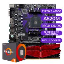 Kit Upgrade Gamer AMD Ryzen 5 4600G + A520M + 16GB DDR4 - Mancer