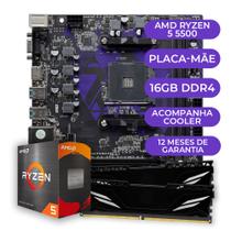 Kit Upgrade Gamer AMD Ryzen 5 5500 + A520M + 16GB DDR4 - Mancer