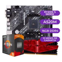Kit Upgrade Gamer AMD Ryzen 5 5600X + A520M + 16GB DDR4